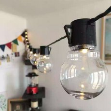 透明球體暖光燈串，5公尺20燈，5cm大圓球LED燈串【電池款/插電款】, 1個, $379元-電池款5公尺20燈-現貨