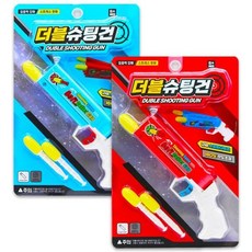 더블 슈팅건 슈터건 머니건 슈퍼건 서바이벌 게임장 토이 스타 스펀 지총 스펀지건, 1개, 상세페이지 참조