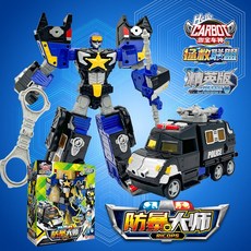 咖寶車神 拯救聯盟系列 混凝土大師 變形汽車飛機玩具金剛 兒童益智玩具, 精英版【防暴大師】HC8104, 1個