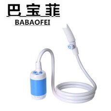 휴대용 캠핑 샤워기 수압상슨 샤워기 데이지체인 절수 간이 필터 용품, 02 블루샤워기 （워터밸브 스위치）, 1개