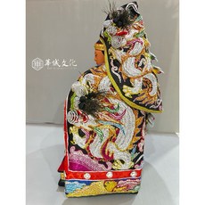 華誠 1尺2長 全手工 鱔魚骨繡法 龍袍 神衣 1尺3神像適用 黑底神明衣 池王 玄天上帝 玄壇元帥 眾多神明 適用