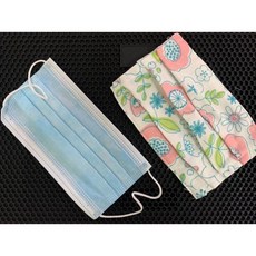 日本布料 口罩套 超透氣, 花花