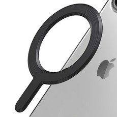 SINJIMORU Magsafe兼容迷你手機磁立環, 黑色的, 1個