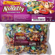 barnberry 반스베리 노블티 어쏠티드 초콜릿 대용량 5가지맛 포함, 1개, 1kg