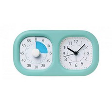 日本 SONiC LV-3521 時鐘計時器 二合一 時間管理 倒數時鐘 專注力時鐘 公司貨 文具批發, 藍色系, 1個