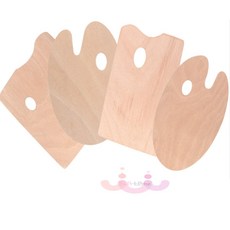 부루네 원목 유화 물감 팔레트 아크릴, 사각 - 소