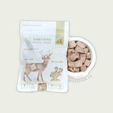 派庫廚房 寵物原肉凍乾零食, 1個, 鹿肉