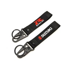 오토바이 키홀더 키링 야마하 가와사키 스즈키 혼다 열쇠고리 호환, 1개, 스즈키 블랙
