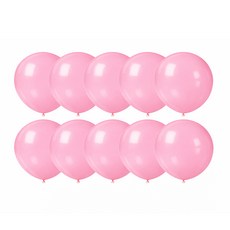 파티메이커스 45cm 파티용 대형 풍선 세트, 10개, 핑크색