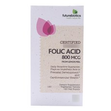futurebiotics 葉酸補充保健錠 800mcg, 120顆, 1盒