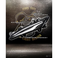 King Moto AJ雙刃日行燈 JETS SR SL日型燈 媚眼日行燈 七彩日行燈 SL日行燈 媚眼, 單色版本-雙刃日行燈, 1個