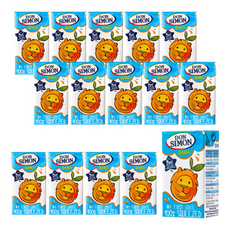 돈시몬 착즙 오렌지 주스 () 어린이음료수 스페인산 100% 착즙 주스, 125ml, 15개