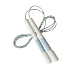 나리아 화이트라벨 미끄럼방지 조절캡 줄넘기 라지, 블루, 1개