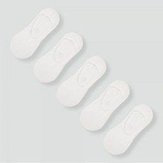 [JAJU] 자주 여 코튼 미들컷 페이크 삭스 5족_화이트