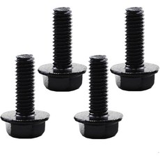 검은색 번호판 나사4팩 볼트 패스너 프레임 홀더M6 스테인리스 스틸 크로스 오목 육각형자동차 및 트럭용 플랜지 브래킷 액세서리 포함