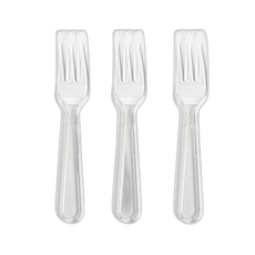 (일회용품) 세발미니포크 투명 (개별포장), 1000개