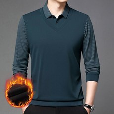2026 男士夏季 polo 衫 透氣排汗 速乾 假兩件 秋季 休閒 翻領 長袖 T 恤 運動 高爾夫 球衫 中年 上衣