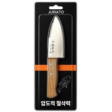 주리아토 휴대용 낚시칼 다용도 캠핑 지갑회칼 식칼 미니칼 데바 사시미회칼, 1개, 우드 브라운