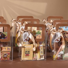 小新の雜貨鋪 拉布布文具套裝小學生學習用品開學大禮包兒童生日伴手禮全班分享, 【卡皮巴拉】套餐2,無規格, 1個