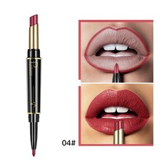 립스틱세트 푸다이어 메이크업 2 in 1 매트 립스틱 립 라이너 누드 스틱 펜슬 화장품 립밤 크림 립라이너, [13] 4, 한개옵션1