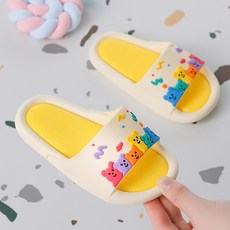 gamsung gallery 兒童泰迪熊防滑拖鞋
