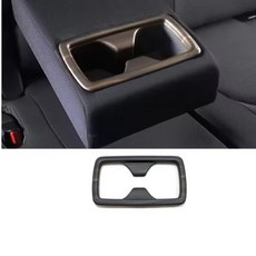 하이랜더 차량용 실내 우드 장식 계기판 콘솔 기어 컵홀더 커버 에어벤트 트림, 1개, 15. rear water cup