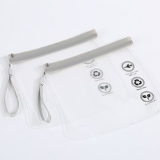 BONDSTREET 登機專用夾鏈袋, 1個, 灰色拉鍊, 1個裝