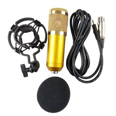 BM 800 콘덴서 마이크 키트 노래 녹음기 노래방 유선 고정 클립 브래킷 KTV 파티용 음성, 황금, 05 Golden