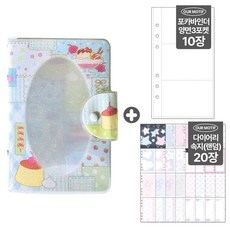 아워모티프 고전 문구 6공 다이어리 포카바인더, 1개, 퀄트푸딩