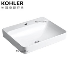 KOHLER Forefront 上嵌檯面盆 58.5cm K-2660X-1-0, 1個