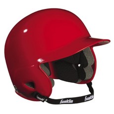 Franklin Sports 2708F03 ABS 시니어 및 티볼 배팅 헬멧 (레드 라지), 레드