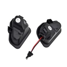 폭스바겐 파사트 B7 CC 시로코 III 제타 Eos 4모션/산타나 화이트 미러 웰컴 LED 사이드 언더 퍼들 한 쌍
