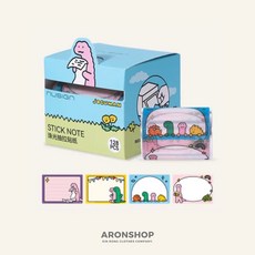 NUSIGN JOGUMAN 珠光抽拉便條貼紙 128枚入, 1個, 抽拉便條紙-Diplo款