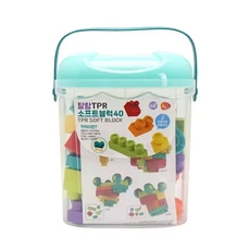 말랑 TPR 소프트 블럭 40 38000 블록 세트, 1개