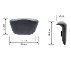 浴缸枕頭 SPA泡澡頭枕 洗澡靠枕 浴盆防滑靠背墊 頭墊浴枕 埰耳枕頭, 1個, C款  黑色