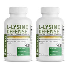 브론슨 L라이신 디펜스 이뮨 서포트 캡슐, 2개