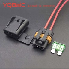 2A/5A/7 5A/10A/15A/20A/25A/30A 퓨즈 자동차 RV 차량 방수 DS-W0 홀더, 25A, 70232Y 1 15cm