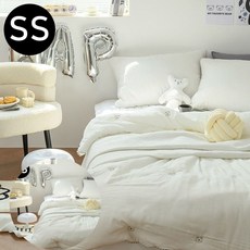 슈퍼싱글침구세트 침구 곰곰 모달 옥수수솜 간절기 이불 베개 SS 화이트 베개솜 별매