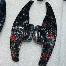 Focus mk4 mk4.5 wagon Kuga 正鍛造撥片 碳纖維 卡夢 鍛造 車撥片 快撥片, 紅箔, 1個