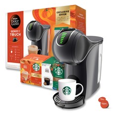 Dolce Gusto Genio S Touch膠囊咖啡機+星巴克At Home秋季組, 雀巢 Dolce Gusto Genio S Touch, 灰色