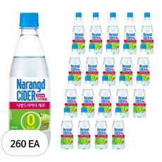 나랑드사이다 제로 그린애플, 350ml, 260개