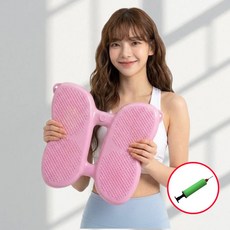 다옴브 무소음 에어탄성 스텝퍼 실내 유산소 전신 운동기구, 라이트 핑크