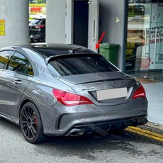 벤츠 CLA 2013-2018 CLA45 W117 C117 C200 250 260 ABS 리어 트렁크 윙 테일 카 바디 키트 호환, 카본 파이버 룩