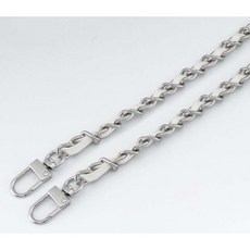 베리어스몰 가죽체인줄 명품스타일 가방끈 체인끈, 1개, 화이트실버