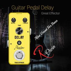 Rowin 노이즈 게이트 페달 기타 효과 저소음 전원 공급 장치 부스터 플랜지 페이저 버퍼 이펙터 베이스용, 12 Delay