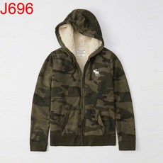 Abercrombie & Fitch 男士連帽外套 內刷毛保暖夾克