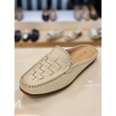 미셸by 탠디 여성 소가죽 세미 캐쥬얼 데일리 쿠션 블로퍼 WPX24038WHITE