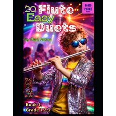 (英文圖書)FLUTE DUETS - Very easy 20 duets for Flute: Grade 1 2 3. Book 1. ROCK LATIN JA... 平裝版, Independently Published, 英文