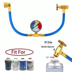 R134A 에어컨 냉매 가스 충전 (압력계 포함) 자동차 고무, 01   Mainland