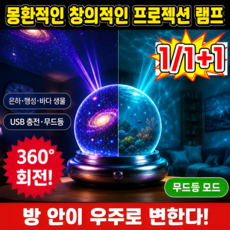 2026 최신형 몽환적인 창의적인 프로젝션 램프 usb 천장 별하늘 프로젝션 별 무드등, 1개, 다색, 워터 웨이브